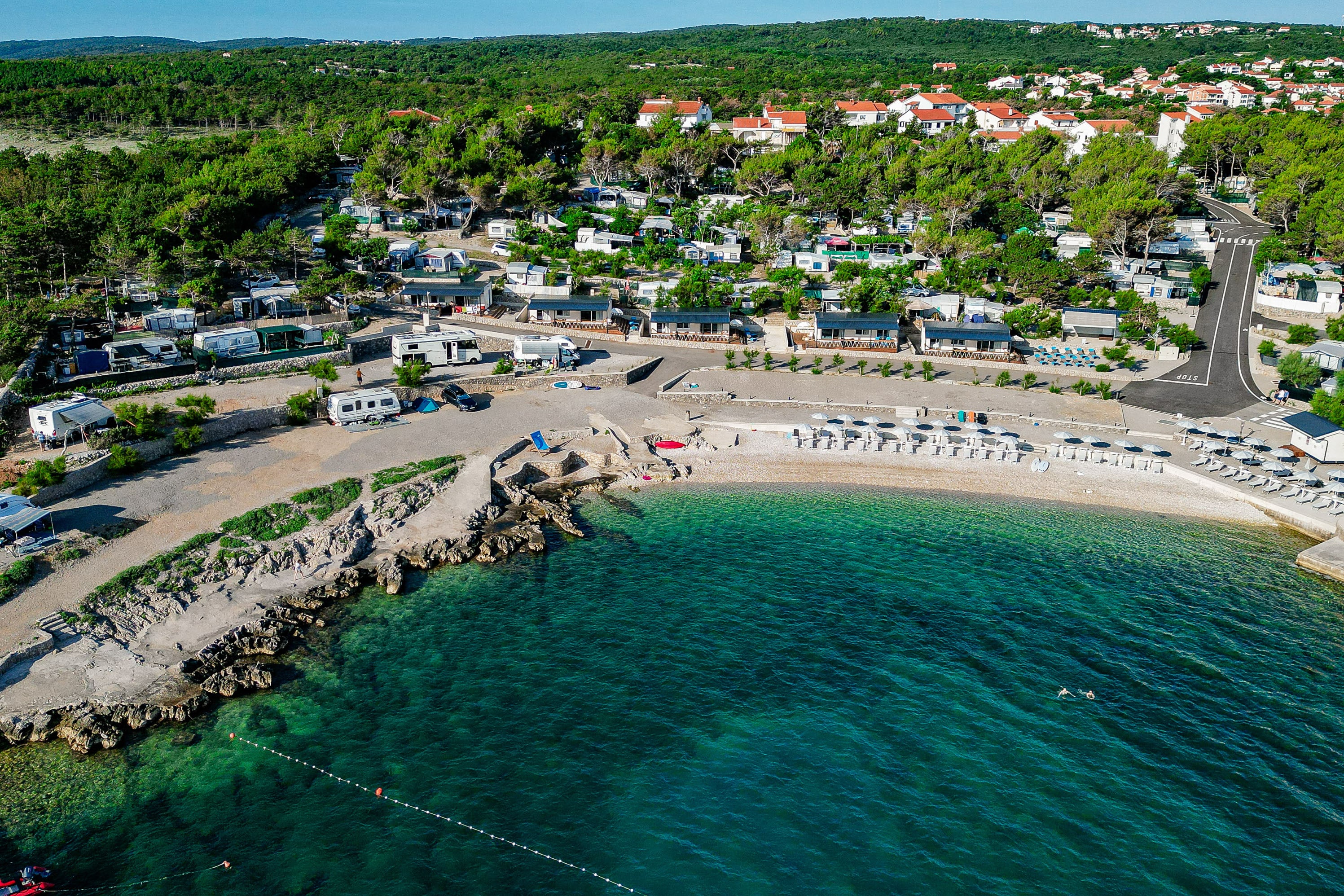 Vakantie naar Autocamp Tiha Silo in Primorje Gorski Kotar in Kroatië