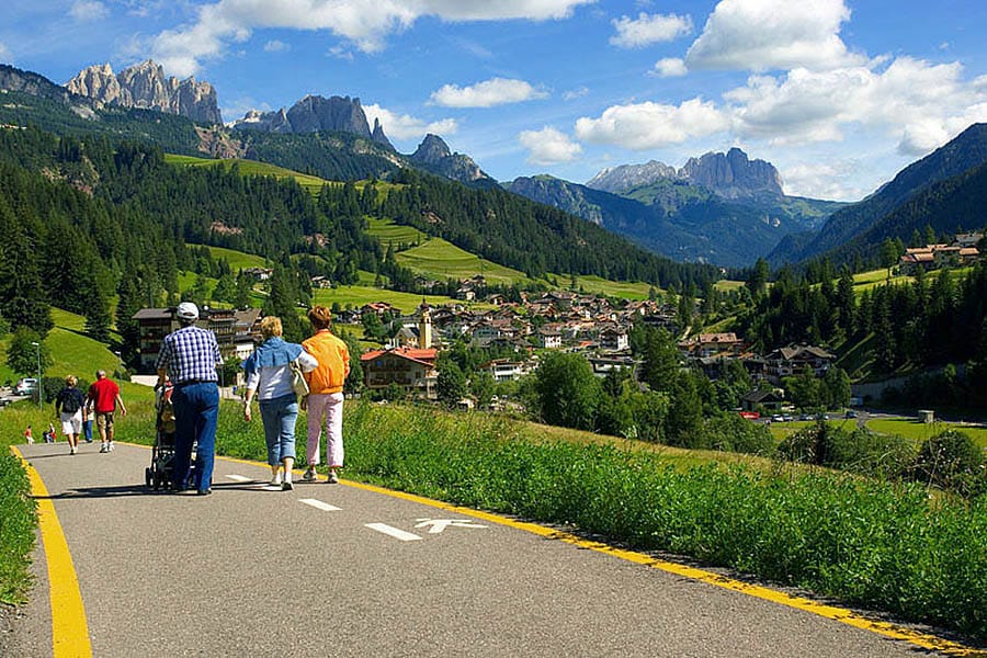 Vakantie naar Camping Catinaccio Rosengarten in Trentino in Italië