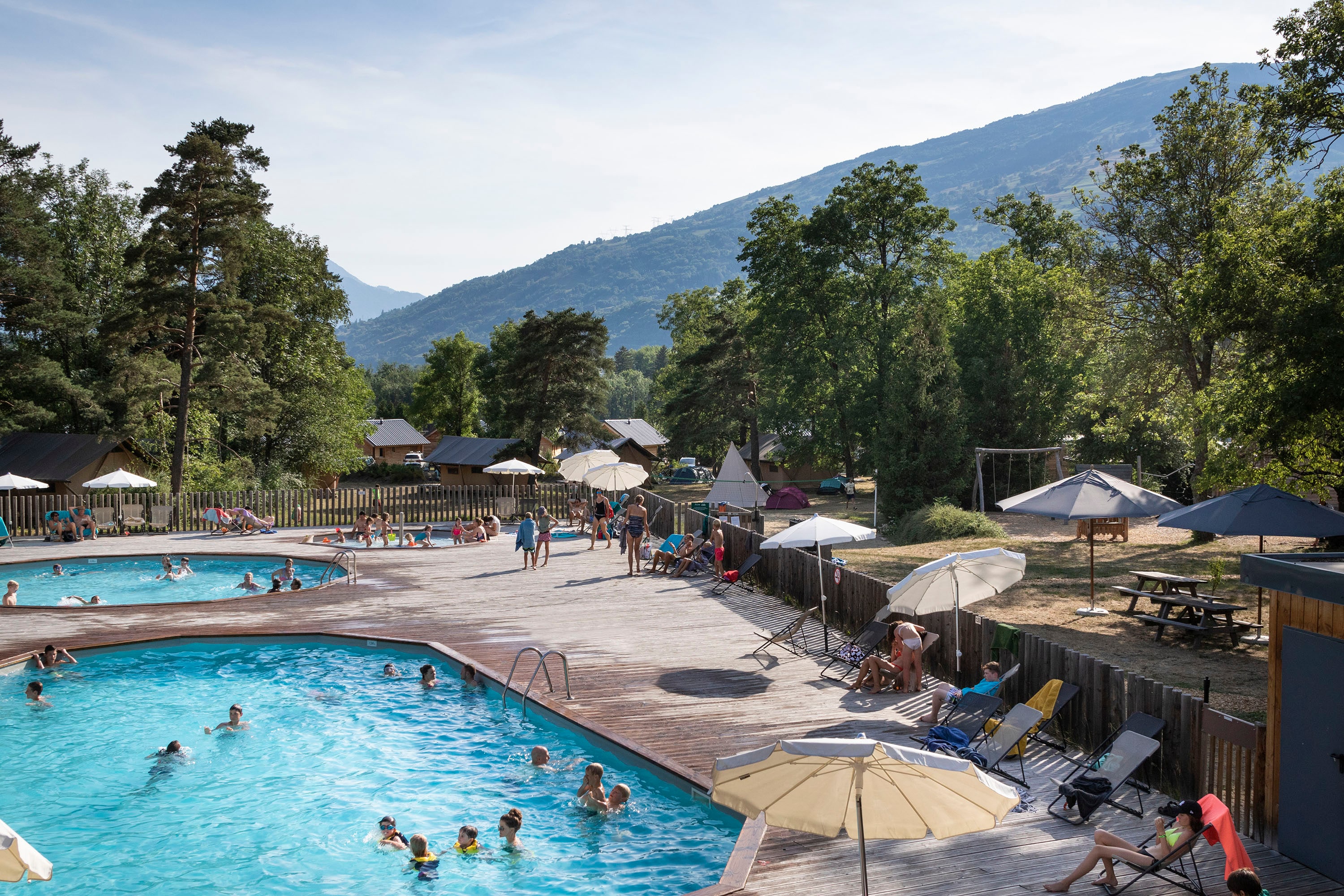 Vakantie naar Camping Huttopia Bourg St Maurice in Savoie in Frankrijk