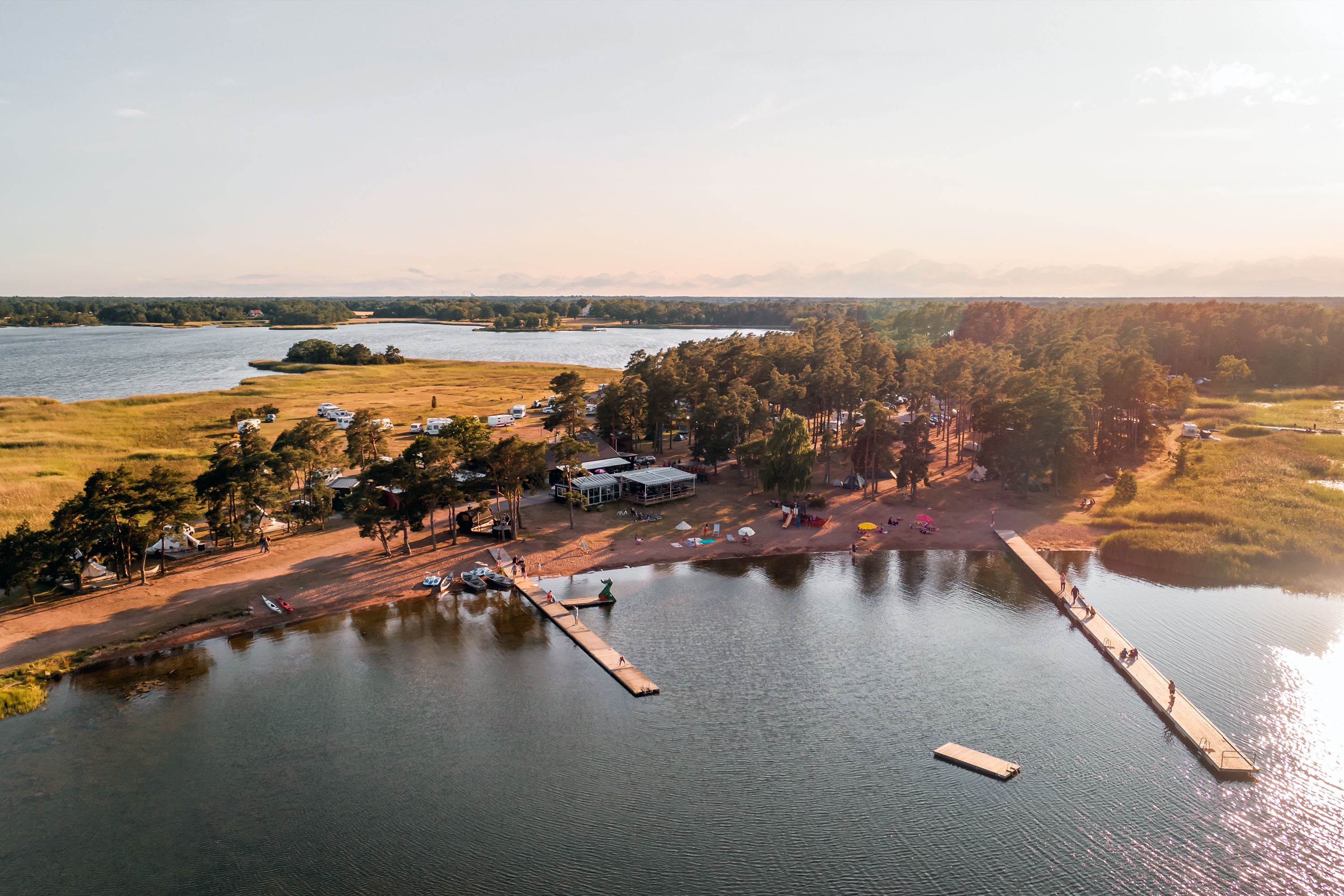 Vakantie naar Kalmar Camping Rafshagsudden in Kalmar in Zweden