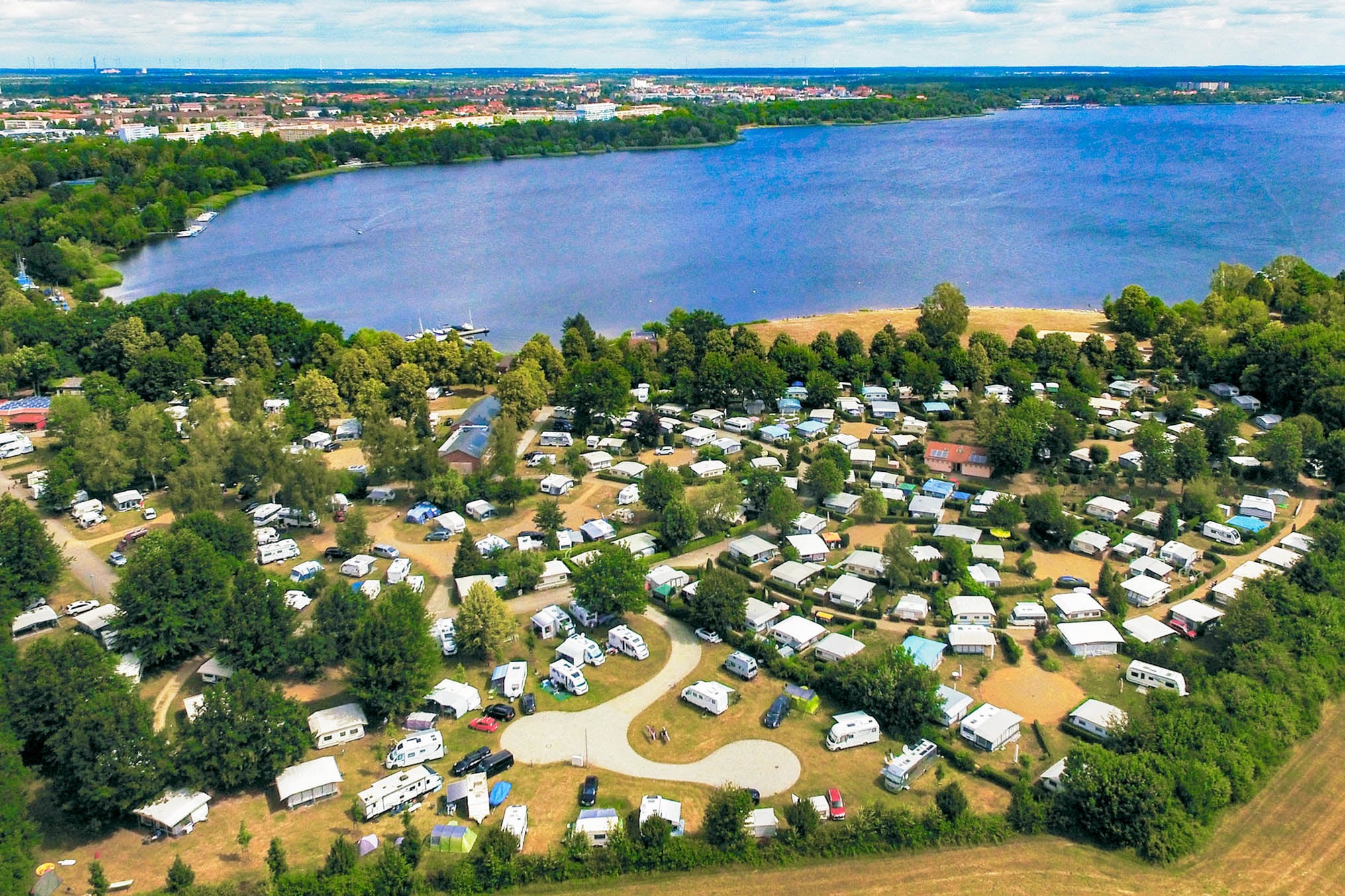 Vakantie naar Komfortcamping Senftenberger See in Brandenburg in Duitsland